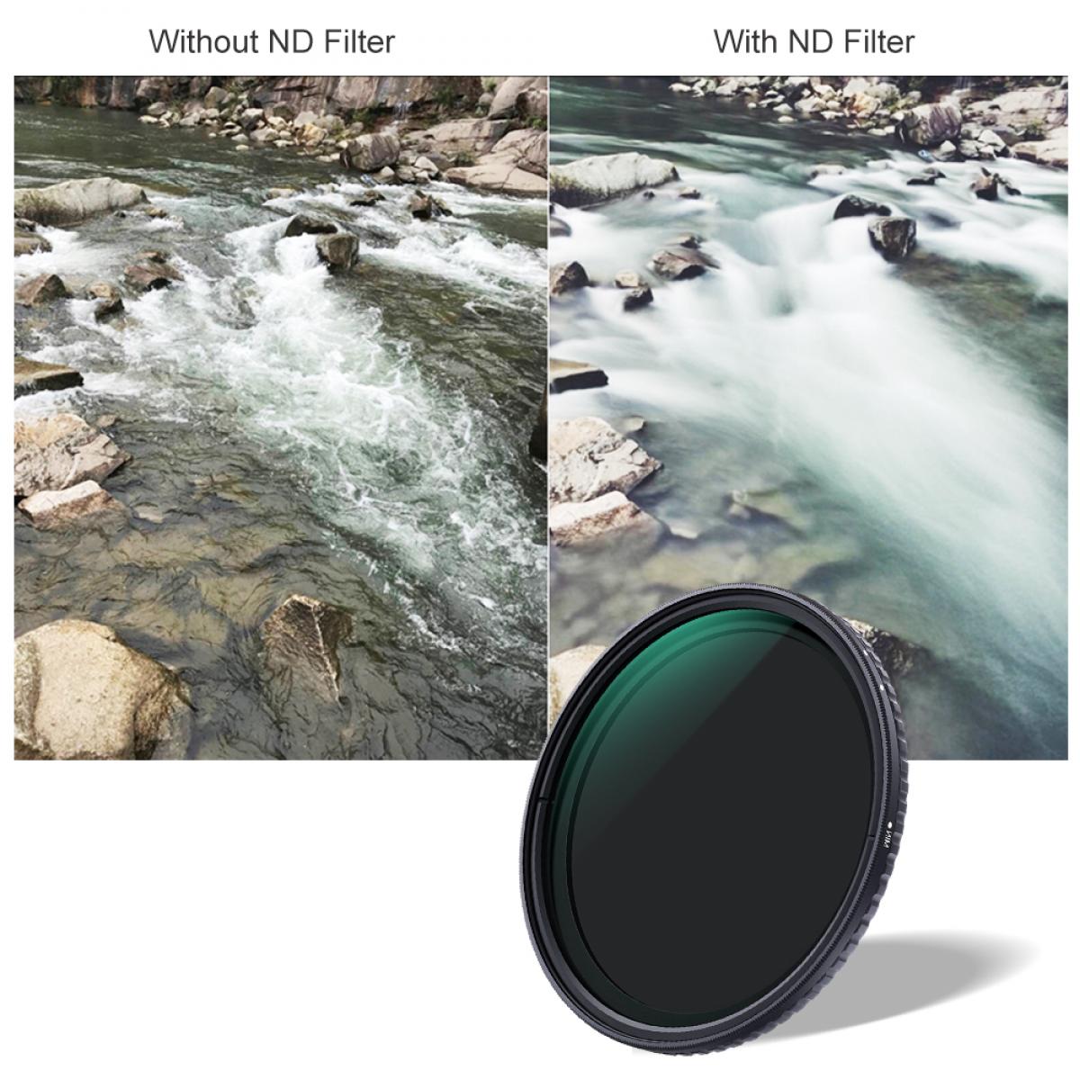 K&F Concept ND2-32 Variable Neutral Density ND Filter Nano-X Coated 58mm